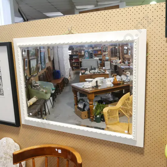 large bevelled wall mirror