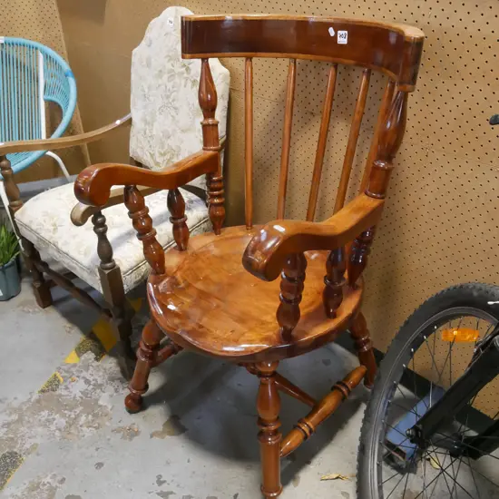 mixed timbers armchair