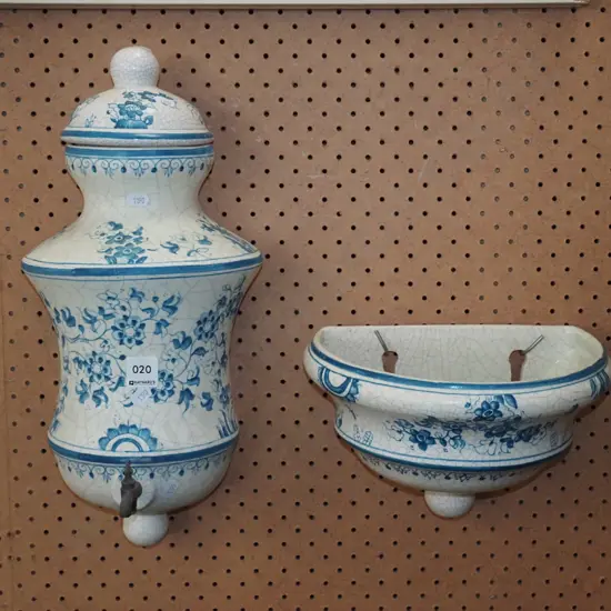 ceramic wall mounted drinks dispenser and jardiniere