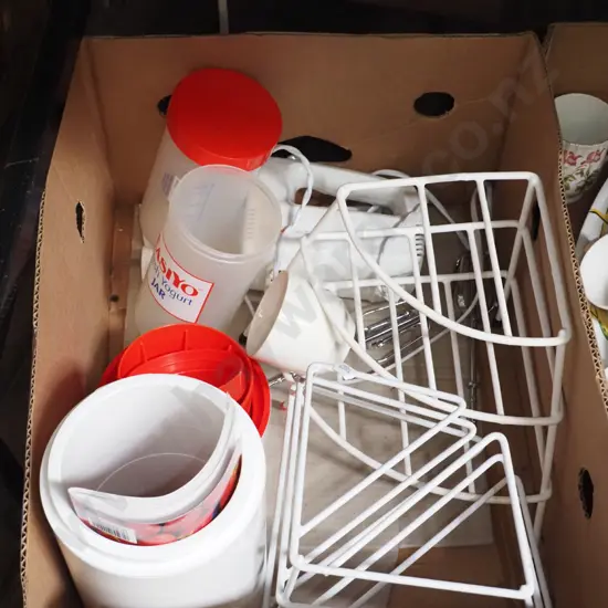 box; Sunbeam electric egg beater, yoghurt maker etc
