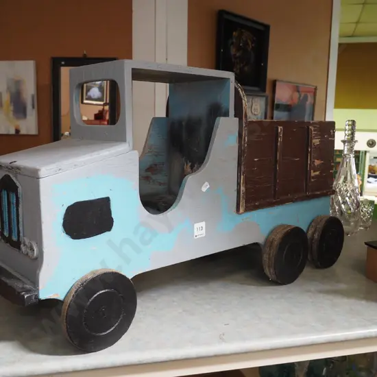 homemade wooden toy truck