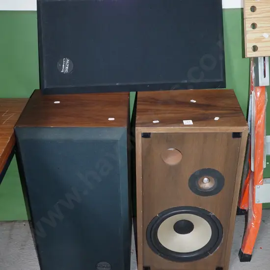 pair of Altec Lamsing speakers