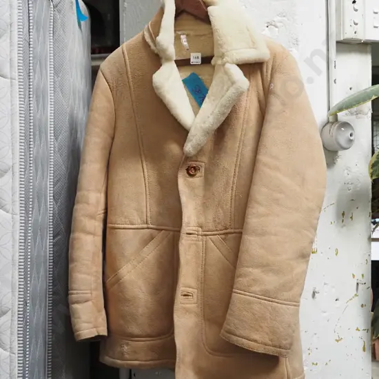 size 48 sheepskin jacket