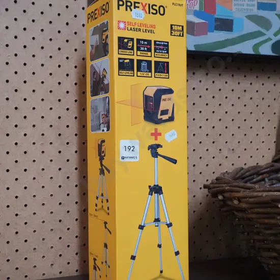 Prexiso laser level, tripod and stand