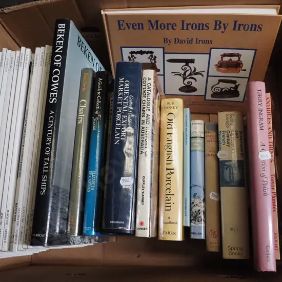 box; books, classic folk magazines