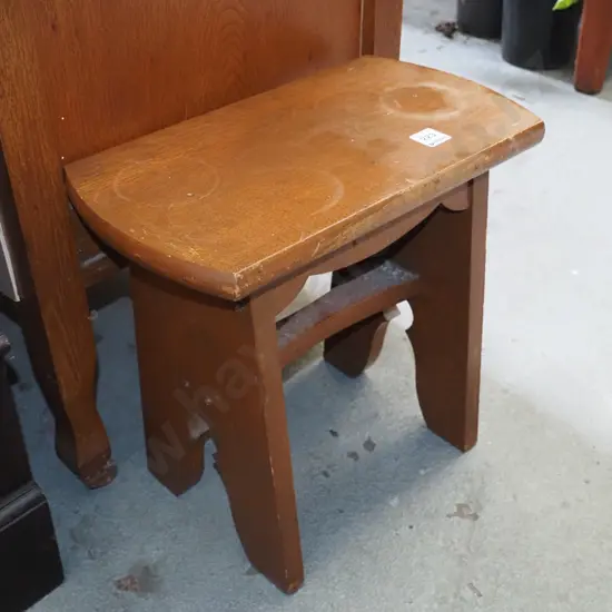 small mahogany stool