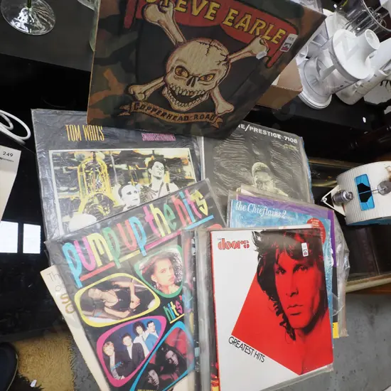 LPs; Stever Earl, The Doors, Pump Up The Hits etc