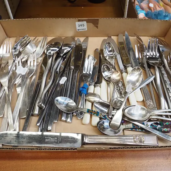 tray of cutlery