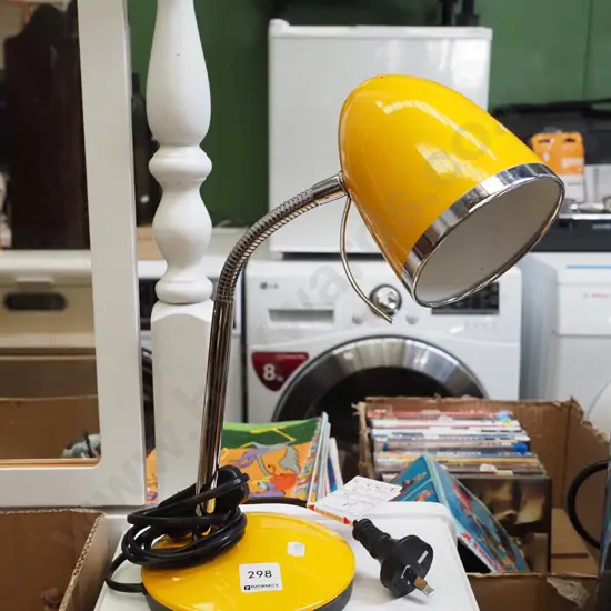 yellow desk lamp