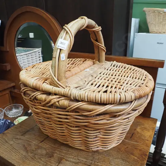 cane picnic hamper