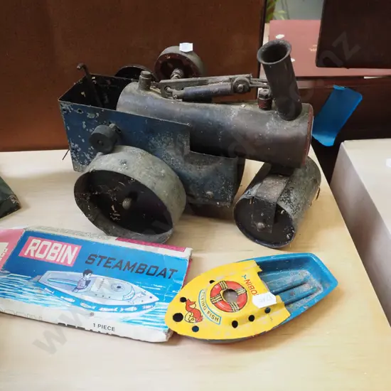 restorer's toy steam engine, steam boat