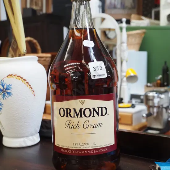 bottle of Ormond rich cream sherry