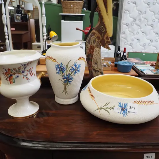 matching float bowl and vase, Royal Winton vase