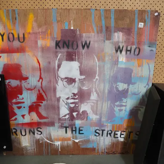 mixed media on board