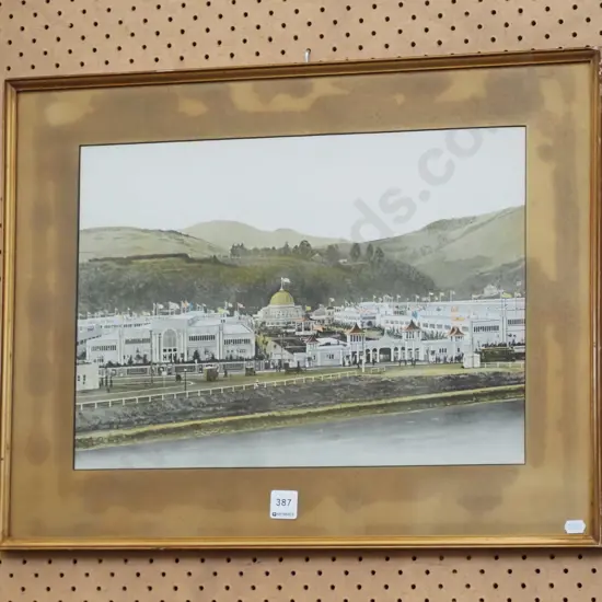 framed South Seas Exhibition print