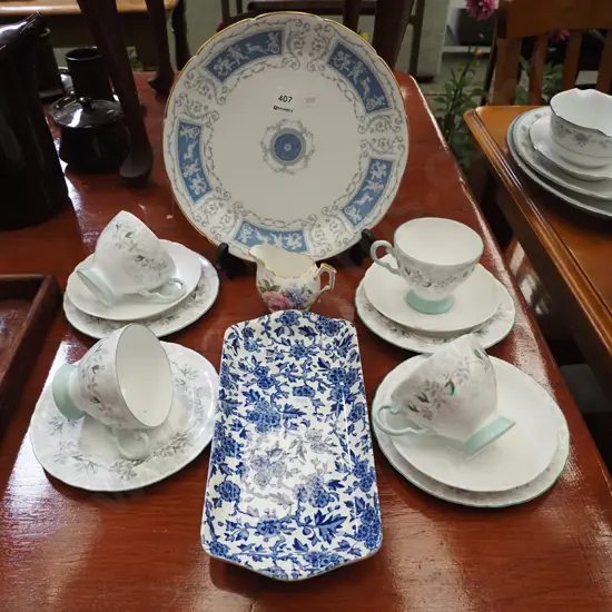 Coalport plate, trios, sandwich plate etc