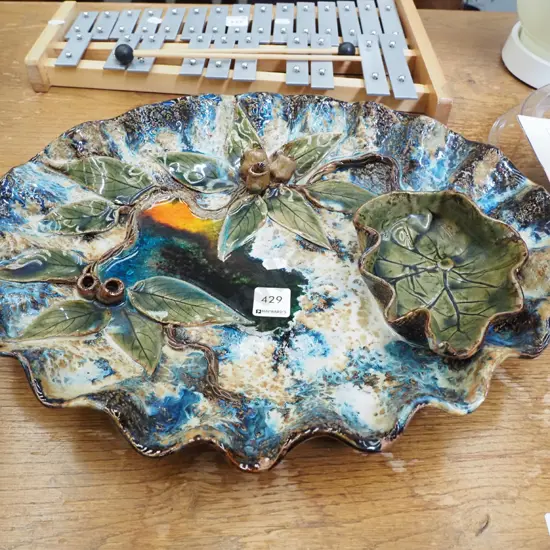 studio pottery serving bowl