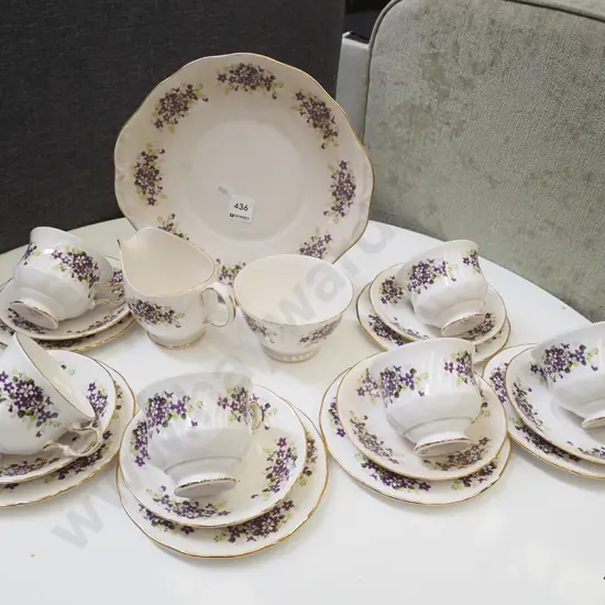Queen Anne floral tea set