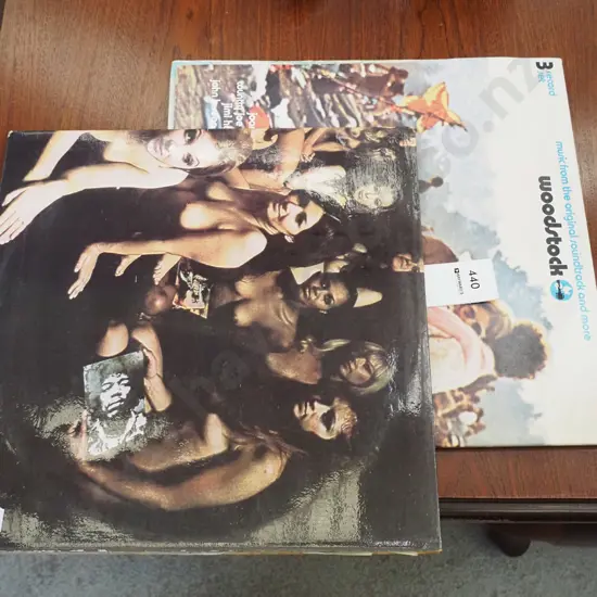 LPs; Jimi Hendrix Electric Ladyland, Woodstock LP