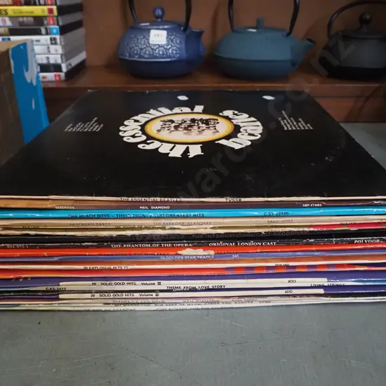 LPs; The Beatles, Neil Diamond, Beach Boys etc
