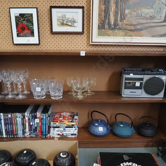 wooden bookcase H-680 W-1210 D-180