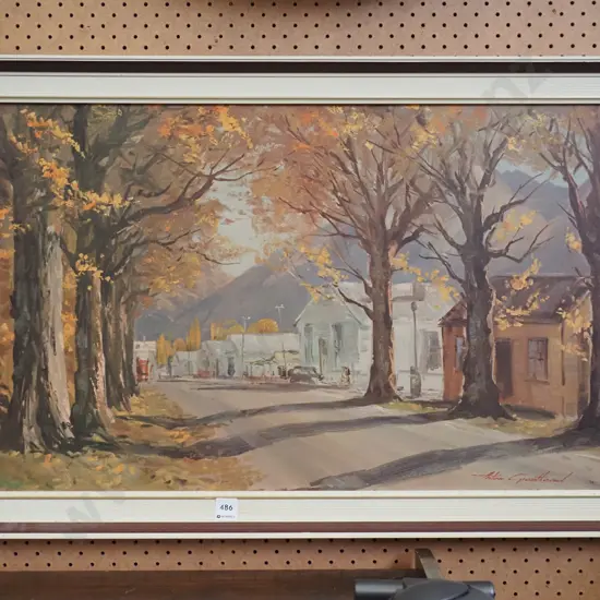 framed Aston Greathead print- Arrowtown