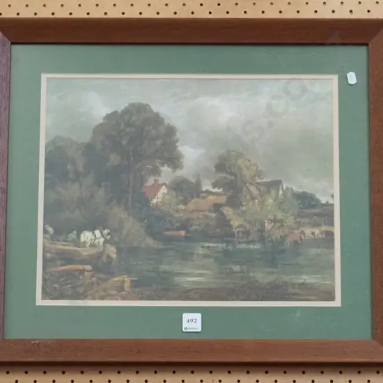 framed print - village stream