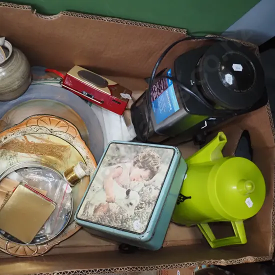 box; plates, beads, coffee perc etc