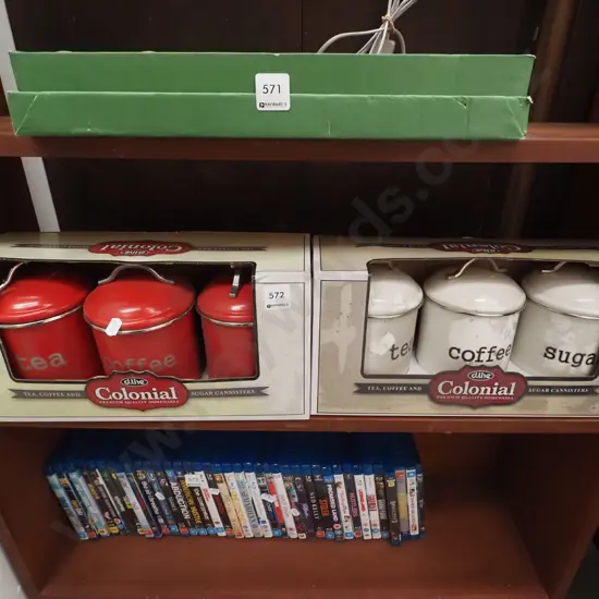 2x boxes of Colonial storage canisters