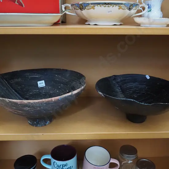 2x pottery bowls