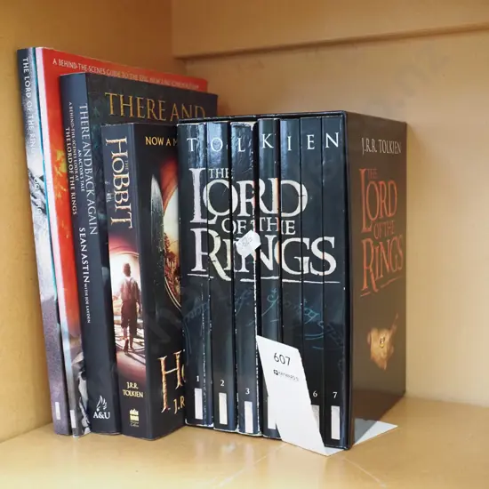 various Tolkien Lord of the Rings books