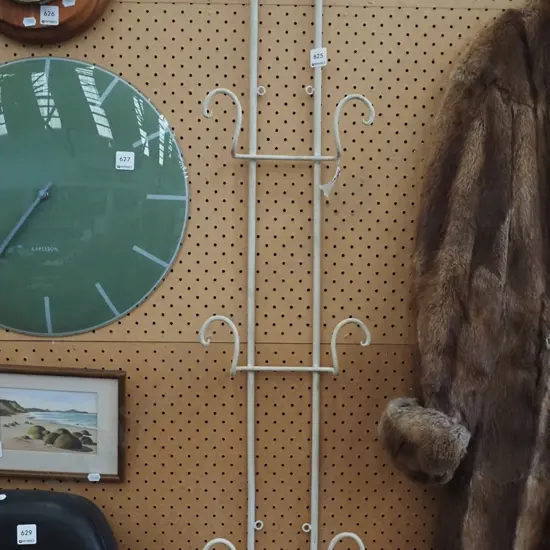 wall mounted plate/storage rack