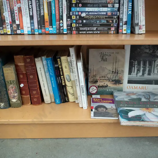 shelf of various books