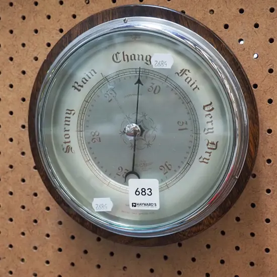 oak framed barometer