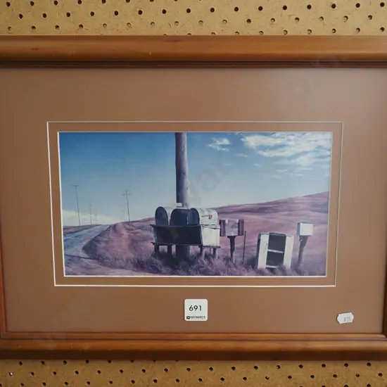 framed Grahame Sydney print