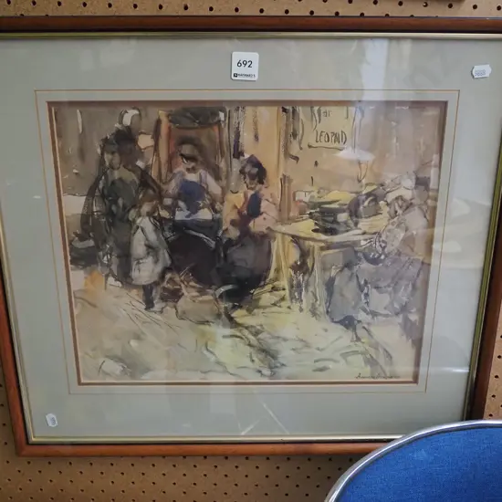 framed Frances Hodgkin print