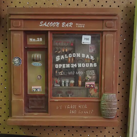 3D salon bar wall art