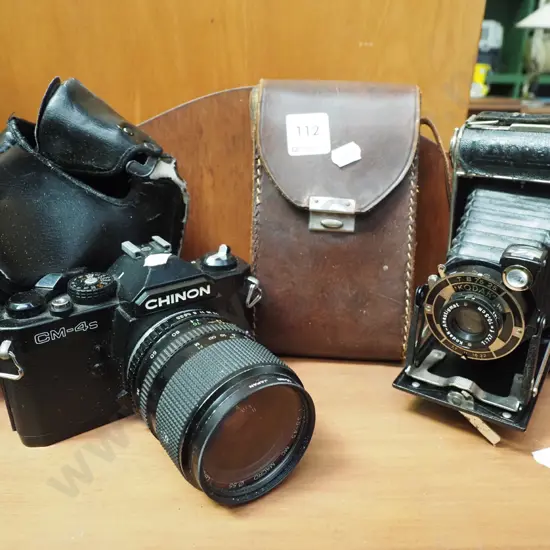 Chinon 35mm camera, concertina camera