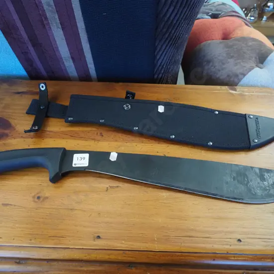 Cloud Steel machete and holster