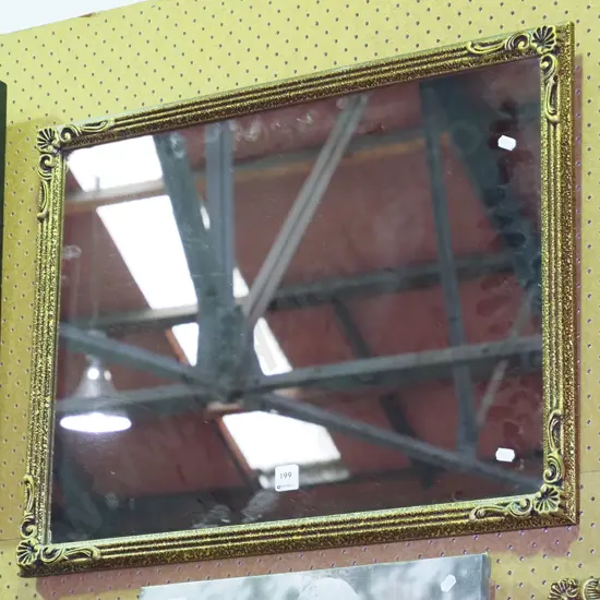 gilt framed wall mirror