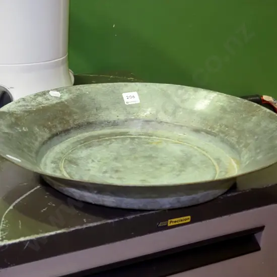 large beaten heavy metal bowl Diam- 400