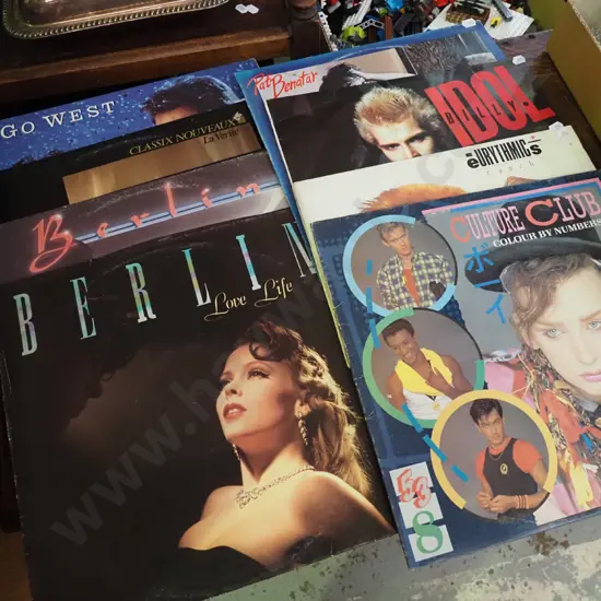 LPs; Culture Club, Billy Idol etc