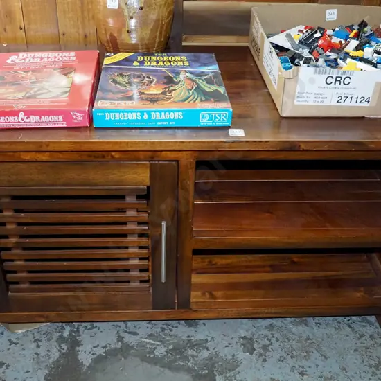 wooden entertainment unit with one door H-500 W-1000 D-500