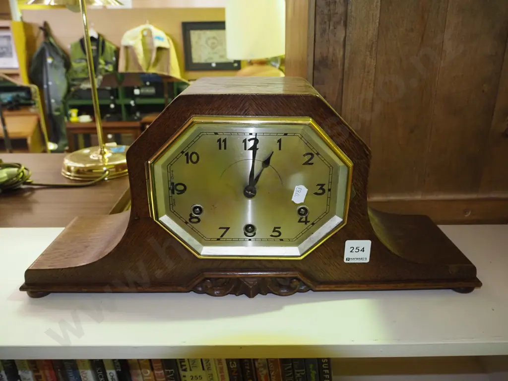 wood cased mantle clock - As Is No Returns Image 1++