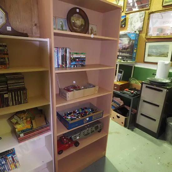 mdf faux wood veneer bookcase H-2020 W-800 D-290