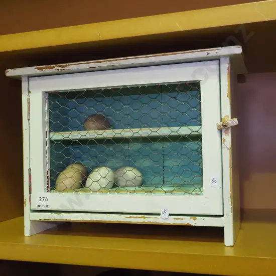 distressed painted egg storage cabinet H-260