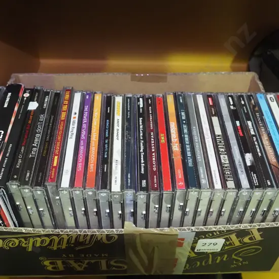 box of CDs