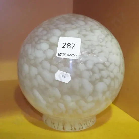 mottled glass light fitting