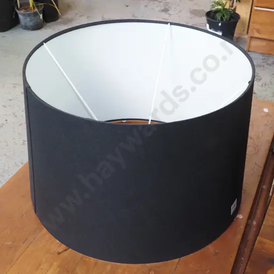large modern black light shade