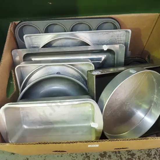 box; muffin trays, cake tins etc